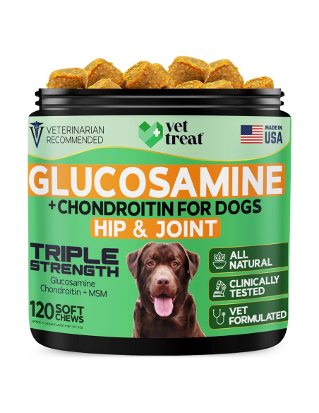 Suplemento de Glucosamina Vet Treat para Perros - 120 Masticables