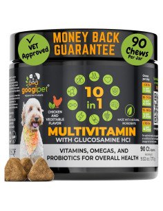 Googipet Multivitamínico 10 en 1 para Perros 255g Sabor Pollo
