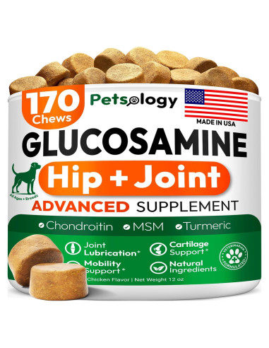Suplemento de Glucosamina para Perros Petsology 170 Masticables