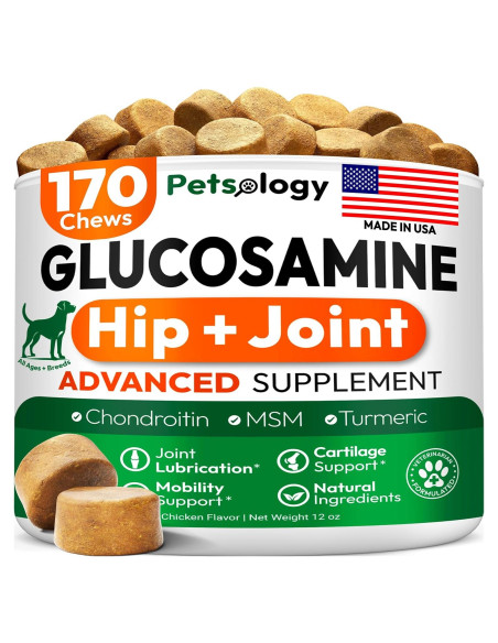 Suplemento de Glucosamina para Perros Petsology 170 Masticables