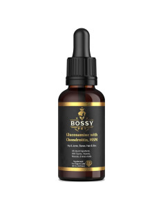 Suplemento Líquido de Glucosamina Bossy Pet para Perros y Gatos - Alivio Articular con Condroitina y MSM - 27g