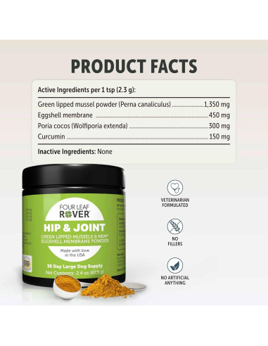 Suplemento Articular para Perros Four Leaf Rover 68g