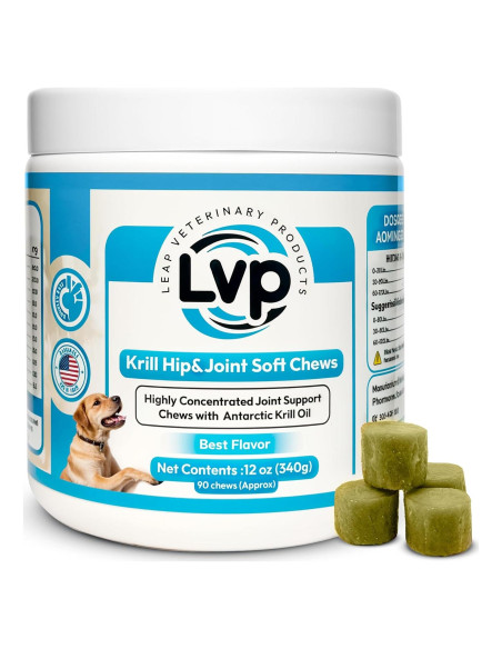 Suplemento Articular para Perros Leap - Galletas de Aceite de Krill y Glucosamina (90 unidades)