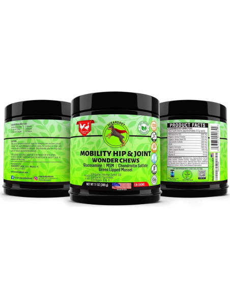 Suplemento Masticable WIZARDPET para Caderas y Articulaciones 120 Unidades