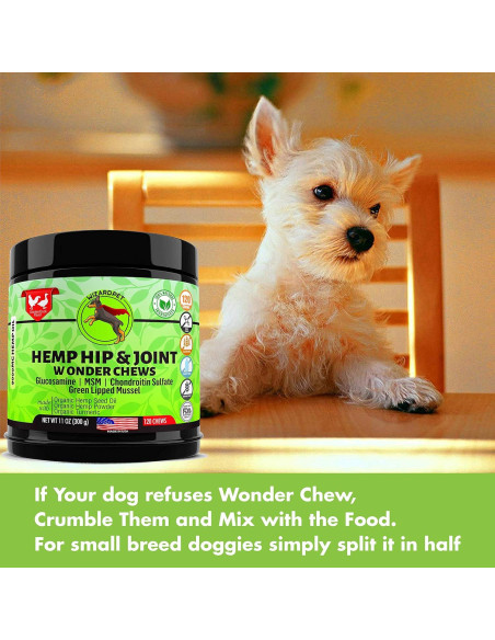 Suplemento Masticable WIZARDPET para Caderas y Articulaciones 120 Unidades