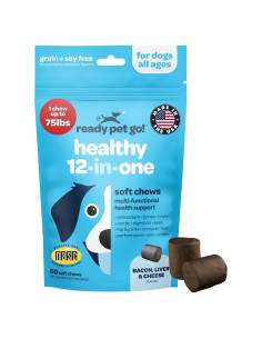 Multivitamina Completa 12-en-1 para Perros GrowveGo 60 Masticables