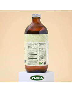 Aceite de Linaza Orgánico Flora 502 ml Prensado en Frío Omega-3 2
