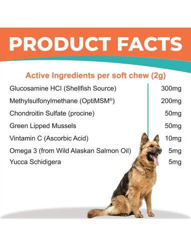 Suplemento Glucosamina y Condroitina para Perros - Fur & Health