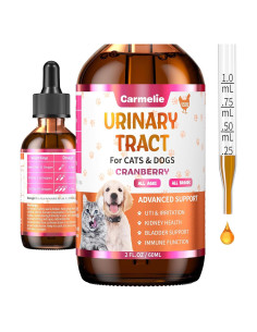 Gotas de Soporte Urinario para Gatos y Perros Carmelie 56.7g