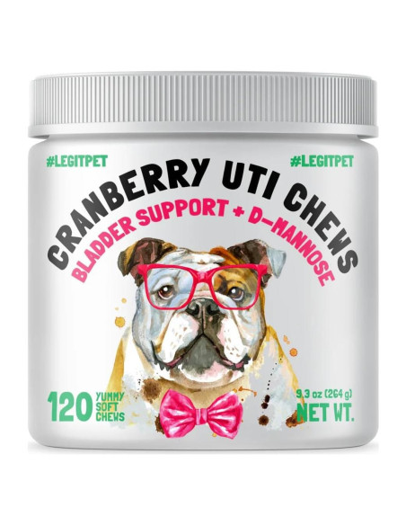 Masticables de Arándano UTI LEGITPET 120 Unidades Salud Urinaria