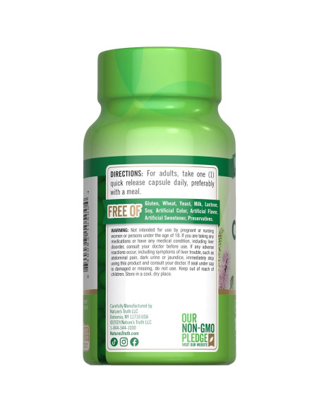 Cohosh Negro Verdad de la Naturaleza | 100 Cápsulas | Suplemento Herbal