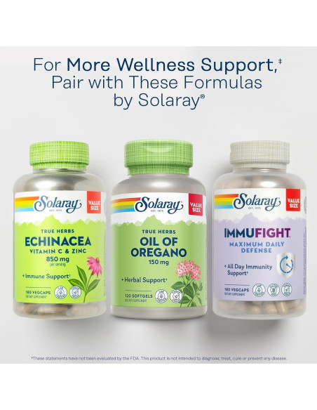 Aceite de Orégano Solaray 150 mg - 120 Cápsulas Blandas Veganas