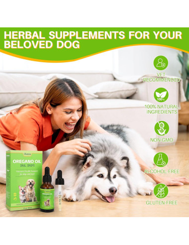 Gotas de Aceite de Orégano Ourea para Perros 100g - Inmunidad
