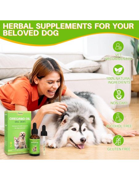 Gotas de Aceite de Orégano Ourea para Perros 100g - Inmunidad