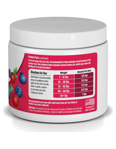 Suplemento en Polvo Solid Gold para UTI - Gatos y Perros 99.22g