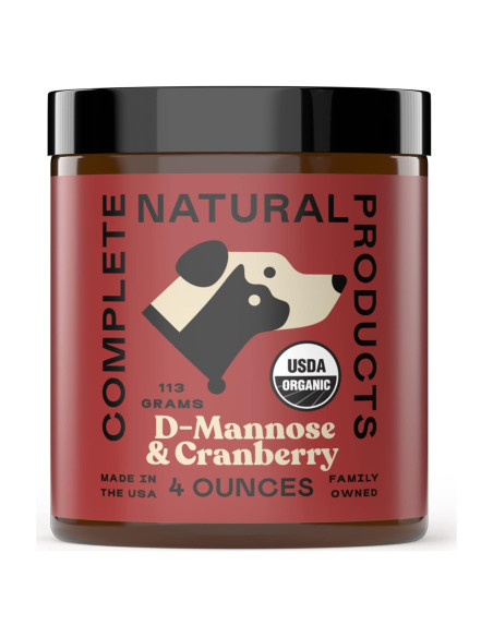Polvo Orgánico D-Mannose y Arándano para Mascotas 113g - Complete Natural Products