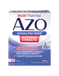 AZO Alivio del Dolor Urinario Máxima Fuerza 24 Tabletas