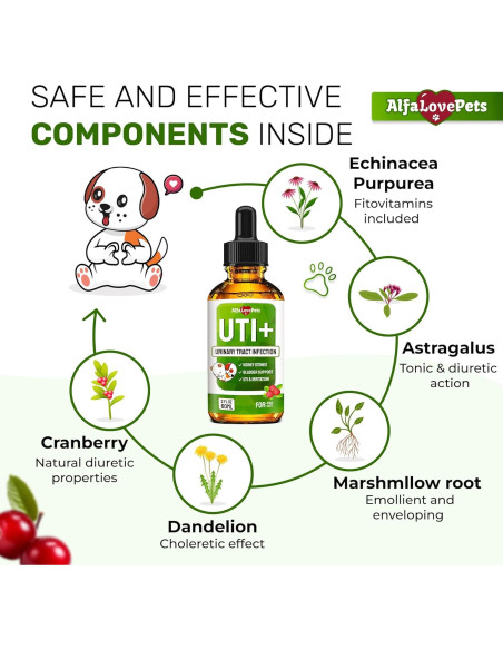 Suplemento UTI para Perros y Gatos Alfa Love Pets 56.7 g