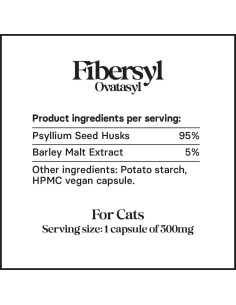 Suplemento de Fibra para Gatos FiberSyl Ovatasyl - 60 Cápsulas 2