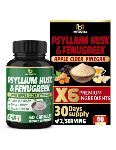 Suplemento Digestivo 6en1 BMVINVOL - 60 Cápsulas de Fibra