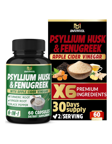 Suplemento Digestivo 6en1 BMVINVOL - 60 Cápsulas de Fibra