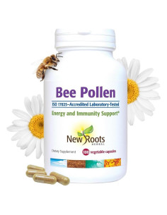 Cápsulas de Polen de Abeja New Roots Herbal 1000 mg 100 Unidades