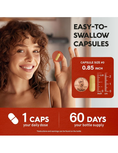 Suplemento Vegano 14 en 1 Nutra Harmony - Berberina, Canela, Vinagre, 60 Cápsulas