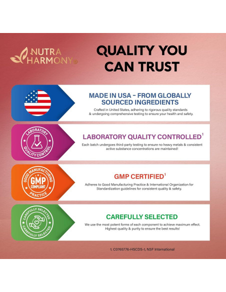 Suplemento Vegano 14 en 1 Nutra Harmony - Berberina, Canela, Vinagre, 60 Cápsulas