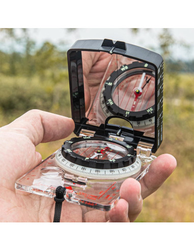 Brújula de Alta Precisión Nihtdoy con Espejo y Cordón