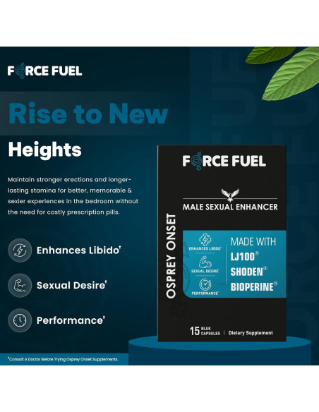 Píldoras Sexuales para Hombres Osprey Onset - 15 Cápsulas
