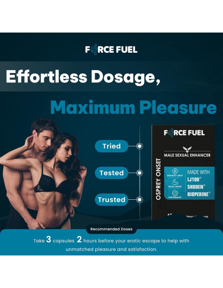 Píldoras Sexuales para Hombres Osprey Onset - 15 Cápsulas