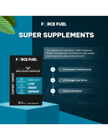 Píldoras Sexuales para Hombres Osprey Onset - 15 Cápsulas