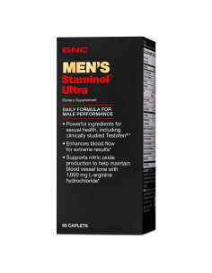 Suplemento GNC Staminol Ultra Hombres 60 Tabletas Salud Sexual