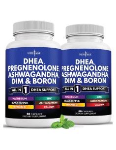 Suplemento DHEA Nueva Era 120 Cápsulas con DIM y Ashwagandha
