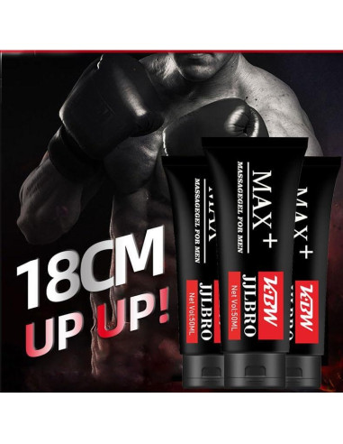 Gel de Masaje Huge Max+ XXXL para Hombres - Aumento de Tamaño y Fuerza