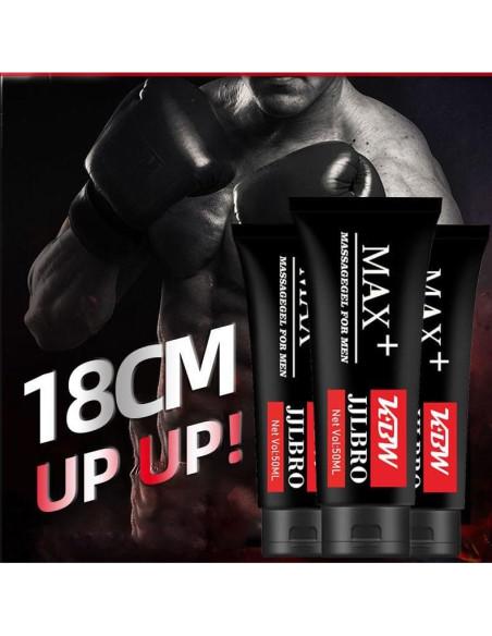 Gel de Masaje Huge Max+ XXXL para Hombres - Aumento de Tamaño y Fuerza