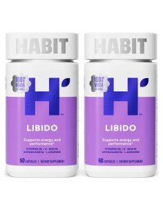 Suplemento de Libido HABIT 2 Paquete Doble 120 Cápsulas Veganas