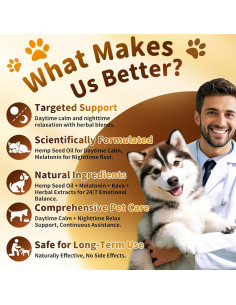 Gotas Calmantes para Perros POPPAW - Set de Melatonina 60ml 2