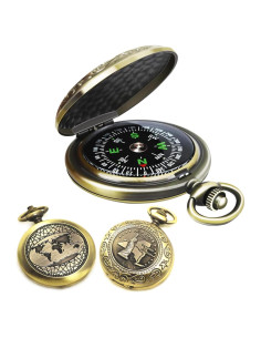 Brújula Clásica Antiguo HCJspring para Senderismo y Camping