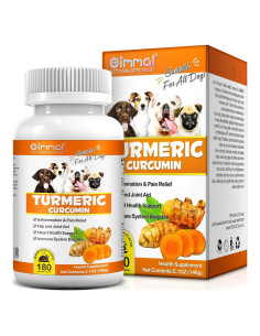 Suplemento Masticable de Cúrcuma para Perros Jinqi 180 Tabletas