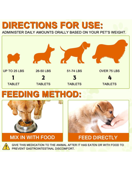Suplemento Masticable de Cúrcuma para Perros Jinqi 180 Tabletas