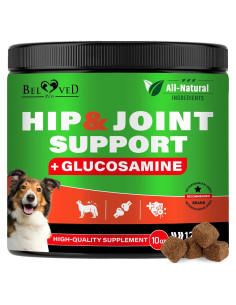Suplemento Articular para Perros Beloved Pets - Glucosamina, Condroitina y MSM Masticables