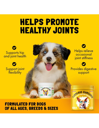Suplemento de Cúrcuma y Curcumina LEGITPET 120 Masticables