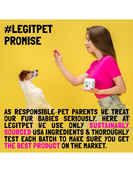 Suplemento de Cúrcuma y Curcumina LEGITPET 120 Masticables