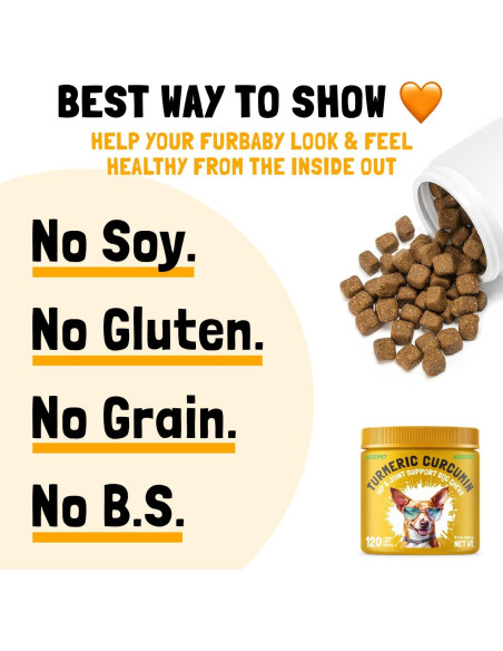 Suplemento de Cúrcuma y Curcumina LEGITPET 120 Masticables