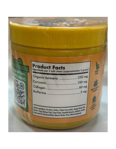 Suplemento de Cúrcuma y Curcumina LEGITPET 120 Masticables