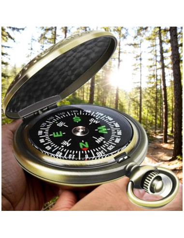 Brújula Clásica Antiguo HCJspring para Senderismo y Camping