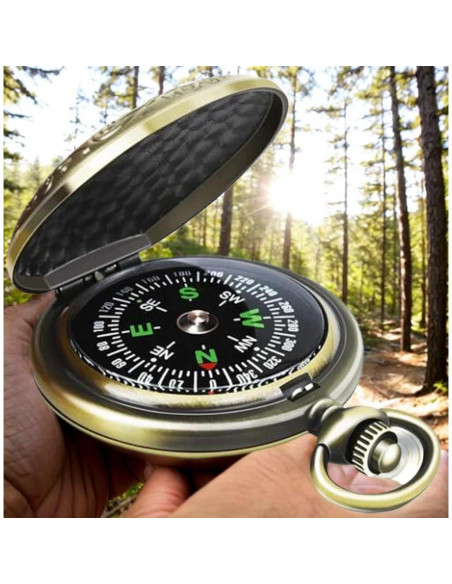 Brújula Clásica Antiguo HCJspring para Senderismo y Camping