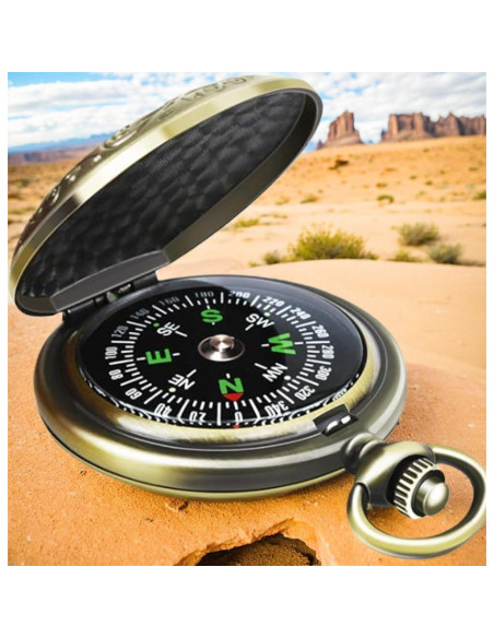 Brújula Clásica Antiguo HCJspring para Senderismo y Camping