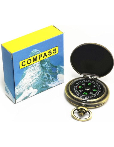 Brújula Clásica Antiguo HCJspring para Senderismo y Camping